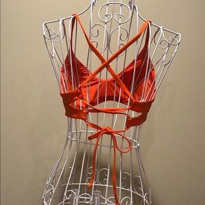 Athleta Bold Orange Strappy Bralette